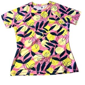 Tea Short Sleeve Rash Guard in Mediterranean Citrus Tee Top Sz 16